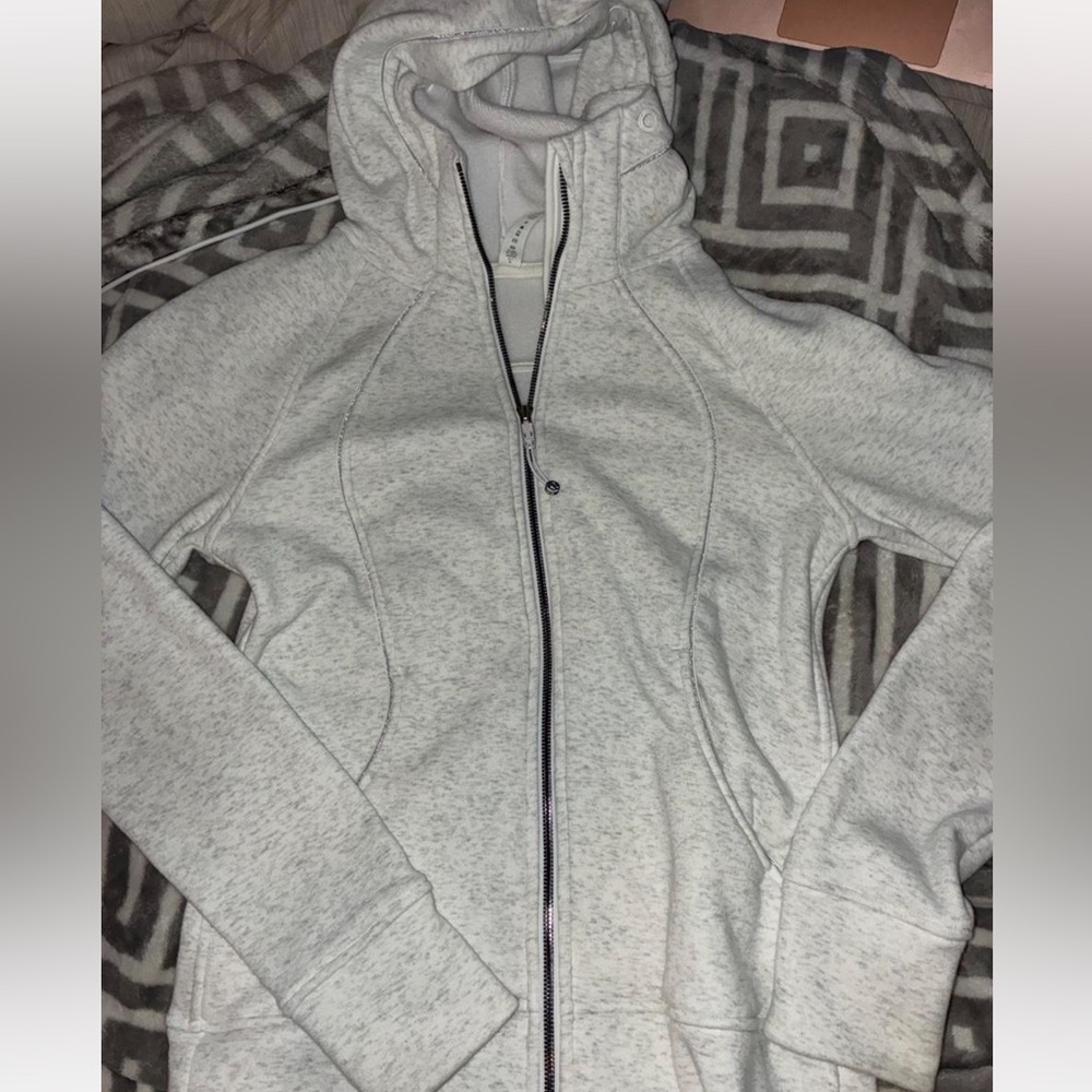 Lululemon scuba plush Gray Hooded Zip-Up Women's Jacket